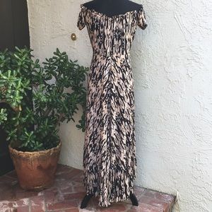 Off Shoulder High Low Maxi Dress
